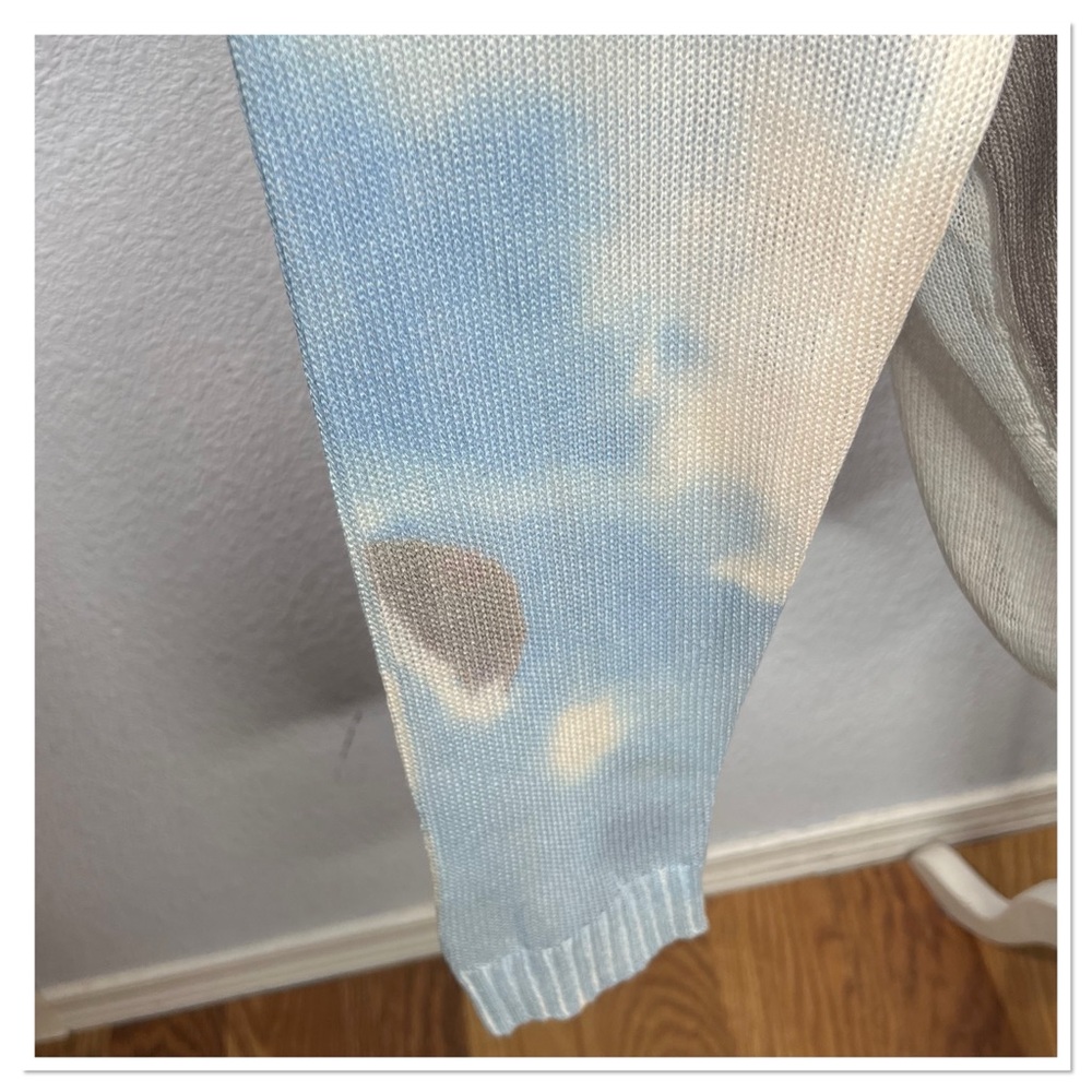 FATE Tie Dye Crew Neck Sweater Lightweight Knit Sz 3X Viscose Blend Sheer NWT - Picture 5 of 8
